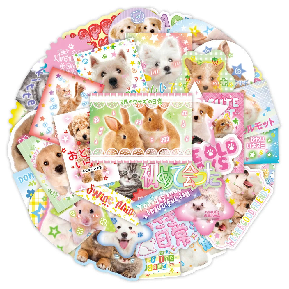 40pcs Retro Cute Cartoon Scrapbook Sticker for Journals