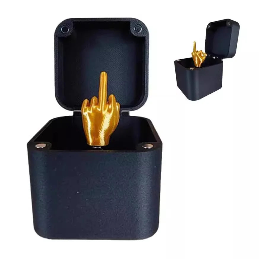 Christmas Interesting Prank Gift Middle Finger In Box for desks and offices
