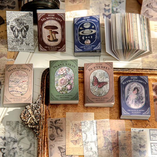 Decorative Paper Journaling Set Scrapbooking Vintage Mini Papers