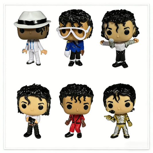 Michael Jackson vinyl figure set: six cute collectibles
