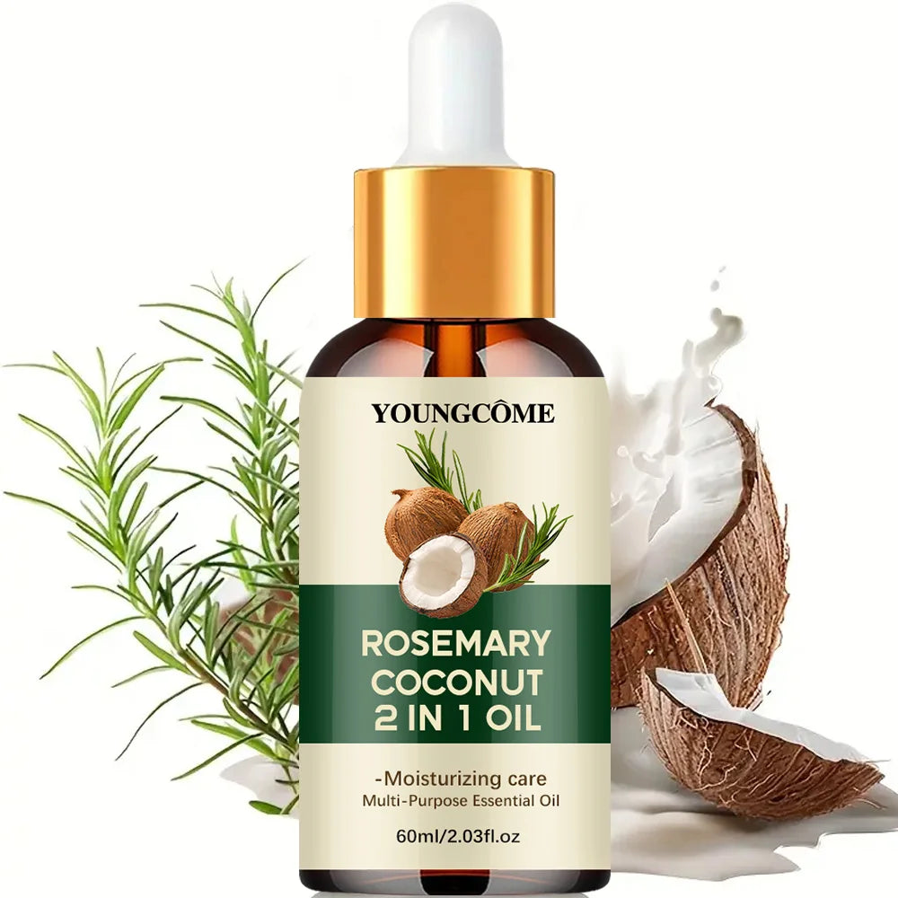 Rosemary oil hair essential coconut oil for stronger hair