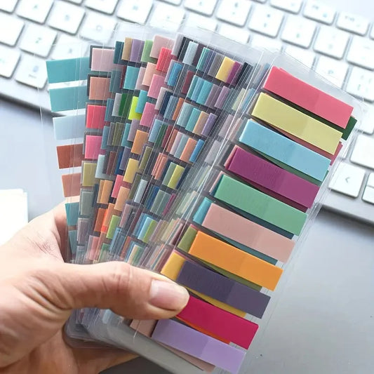 200Pcs European vintage fluorescent flags for organizing