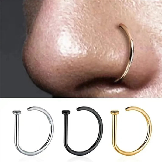 Fake Nose Ring Clip Nonpiercing: Daily Punk Style Today