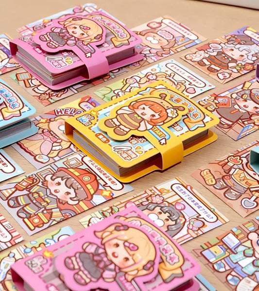Mini Dress-Up Sticker Book: Pocket-Sized Creativity