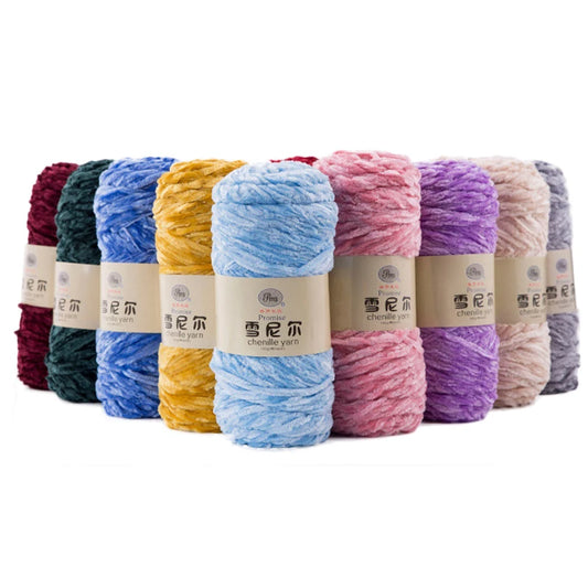 Velvet Chenille Yarn for Amigurumi and Plush Toys Delight
