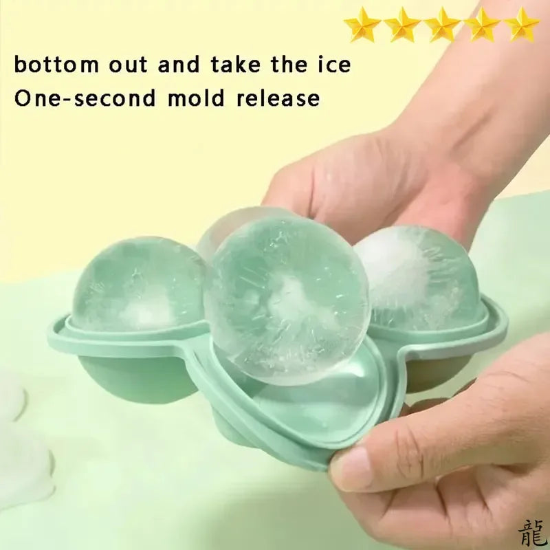 1pc Large Silicone Ice Cube Tray for Perfect Ice Cubes
