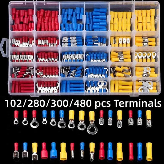 102/280/300/480PCS Wire Connector Kit for Insulated Terminals
