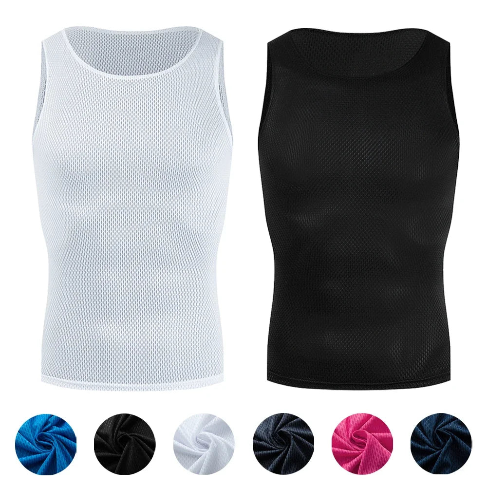 Colorful Cycling Base Layer: Quick Dry Sleeveless Undershirt