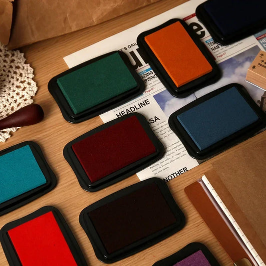 12 Colors Large Size Vintage Inkpad for Stamp Bold Results