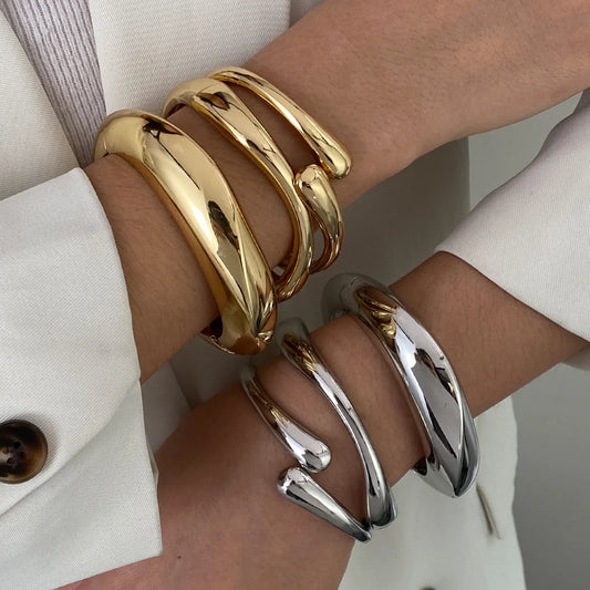 3 Styles Vintage Hip Hop Metal Cuff Bangles Review for Every Look
