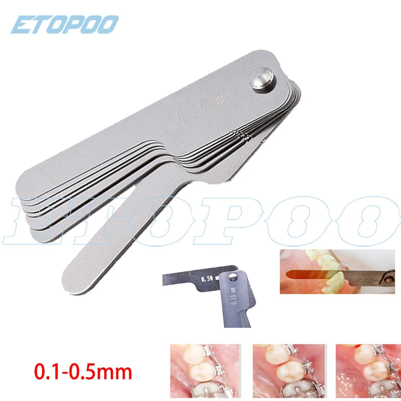 Dental Tooth Gap Measuring Ruler for IPR gauge in practice