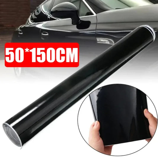 Gloss Black Car Body Film Vinyl Wrap for DIY Rides
