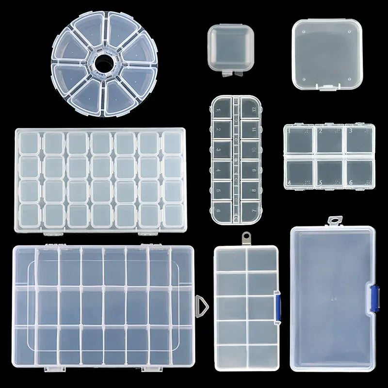 Transparent Plastic Storage Jewelry Box for Beads and Jewelry