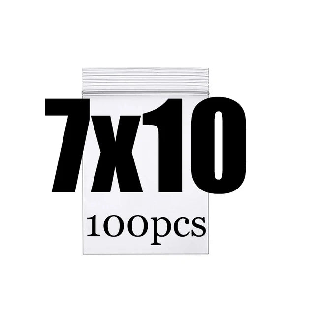 Clear Thick Zip Lock Ziplock Storage Bags Heavy-Duty Transparent Plastic Zip Package Small Jewelry Packing Reclosable Poly Po