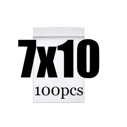 Clear Thick Zip Lock Ziplock Storage Bags Heavy-Duty Transparent Plastic Zip Package Small Jewelry Packing Reclosable Poly Po