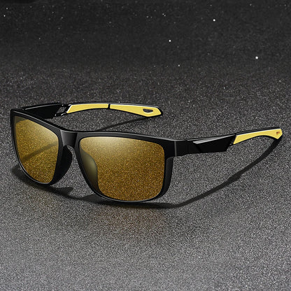 Fashion Vintage Square Frame Unisex Night Vision Glasses Reduce Visual Fatigue Lenses Anti-Glare Anti-Reflective Eyewear