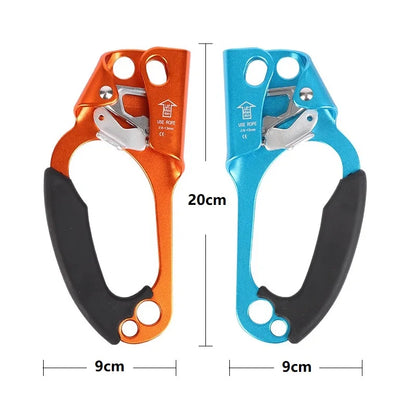 Outdoor Rock Climbing Hand Ascender SRT Ascend Device Mountaineer Handle Ascender Left Hand Right Hand Climbing Rope Tools