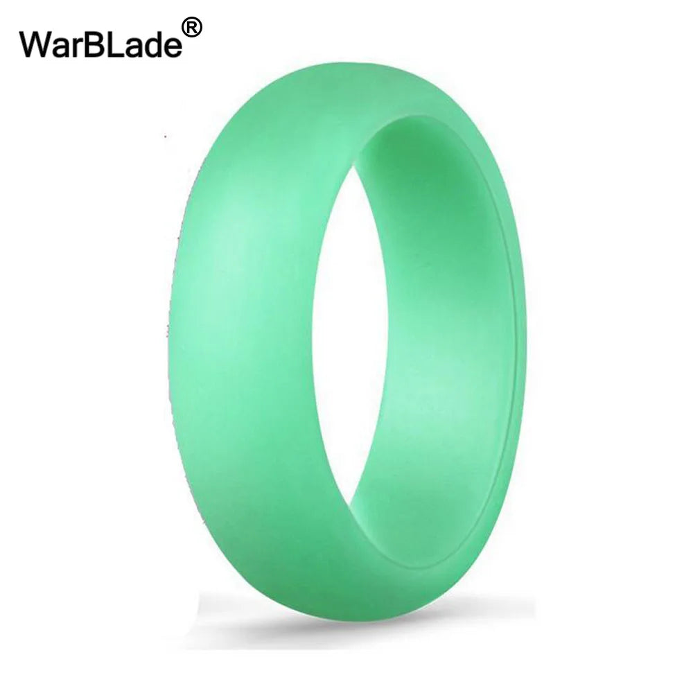 WarBLade 5.7mm Food Grade FDA Silicone Rings For Women Wedding Rubber Bands Hypoallergenic Flexible Silicone Finger Ring