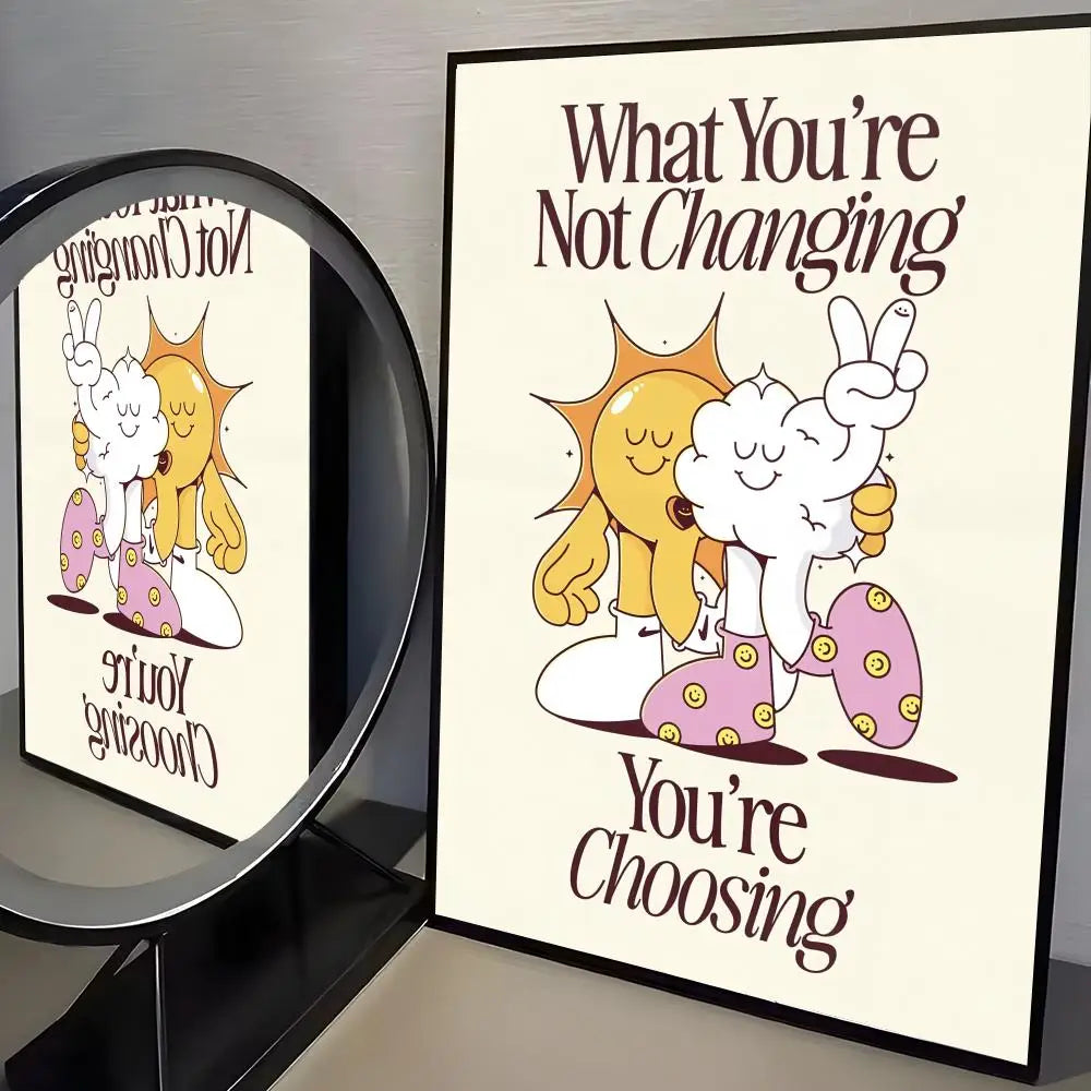 Funny A-Advertise Poster Modern and Elegant Wall Stickers for Home Decor Living Room Dormitory Wall Art