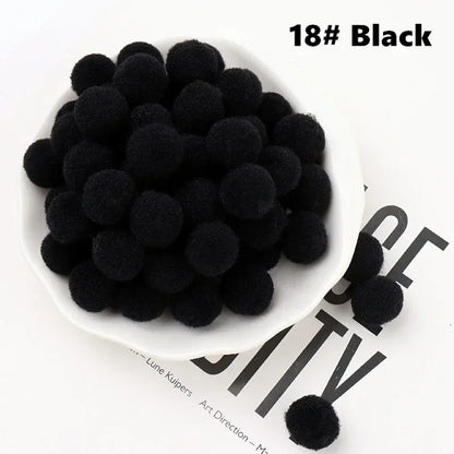 Mini Fluffy Soft Pom Poms Pompoms Ball,Handmade Craft Toys,Wedding Christmas Decor,DIY Sewing Supplies,8mm,10mm,15mm,20mm,30m