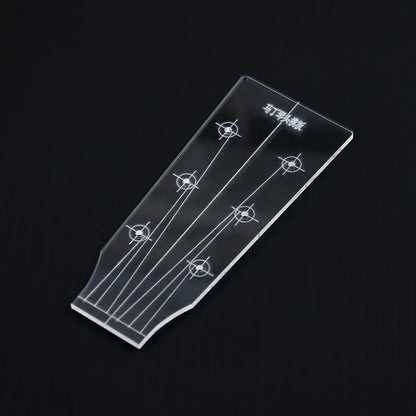 Guitar Head Template Electric Guitar Acoustic Guitar Ukulele Transparent Acrylic Template Guitar Making Mold - MD-QTMB11
