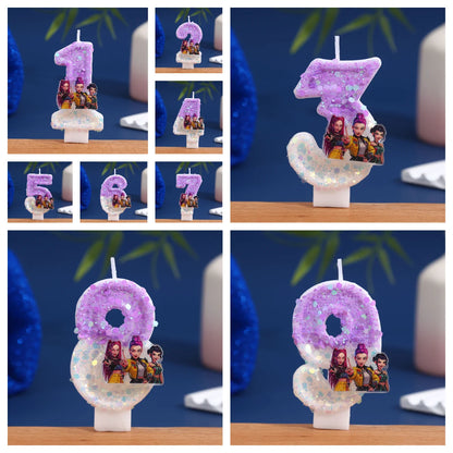 NEW Demon Digital Candle Cake Decoration Number Candle Cake Top Birthday Party Kpop Cake Decoration