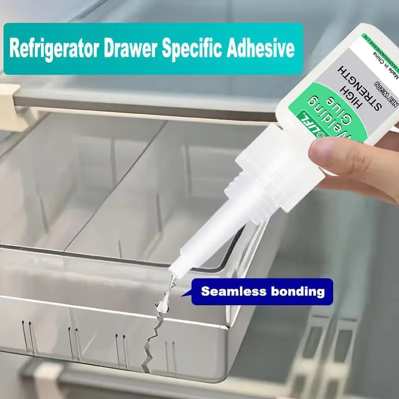 Special glue for refrigerator, super glue, plastic glue, refrigerator seal, transparent, low temperature tolerance, antifreez