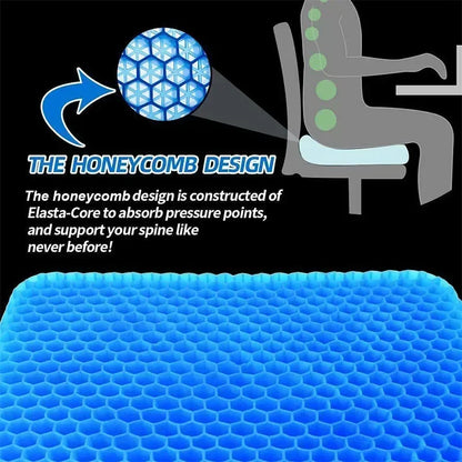 Gel Seat Cushion Double Thick Egg Gel Summer Cushion for Pressure Relief Breathable Chair Pad Car Seat Office Chair Soft Cush