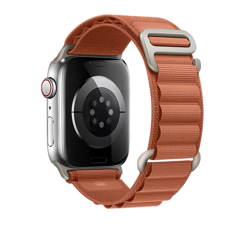 for Apple watch Straps 45mm 46mm 49mm 42mm iwatch Band 44mm 40mm Nylon Alpine bracelet correa Series 10 9 8 7 6 11 SE Ultra 2