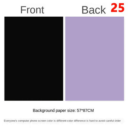 Photography Backdrops Wallpaper 57*87cm 2sides Solid Color Photo Background Props for Photo Studio Newborn Product Photograph
