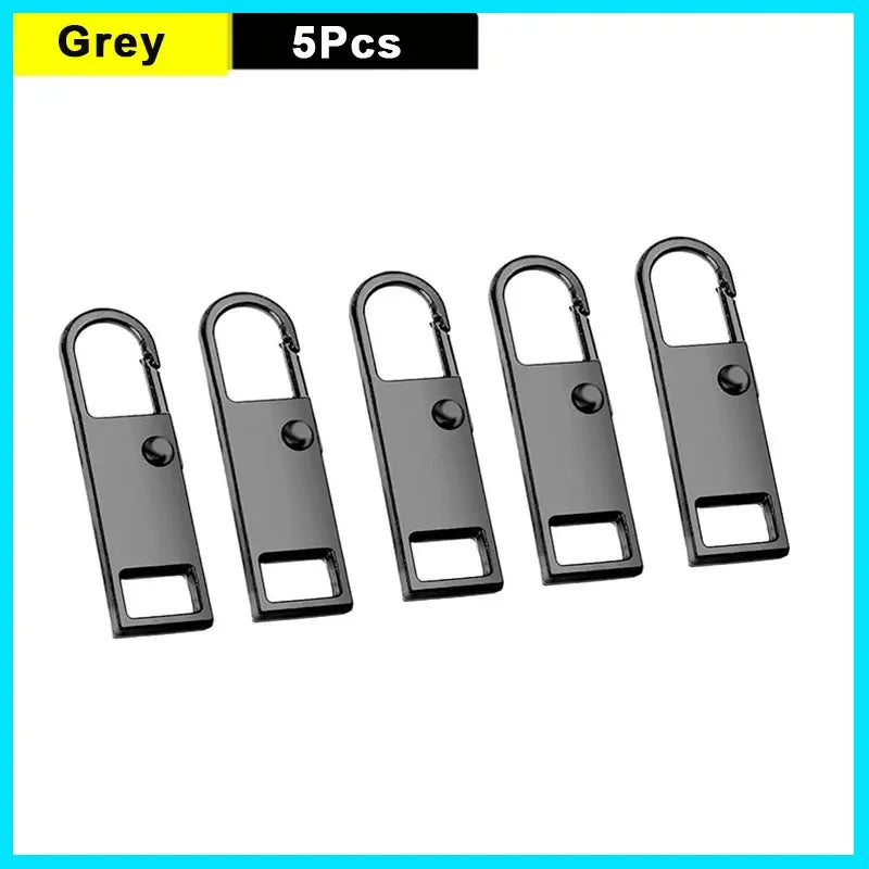 5/10Pcs Zipper Slider Puller Replacement Instant Zipper Tab Repair Zippers Handle Mend Fixer Buckle for Suitcase Sewing Craft