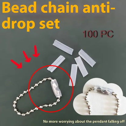 10/20/50/100PCS Pendant Bead Chain Anti-lost Cover Creative Pearl Chain Anti-drop Protective Cover DIY Accessories
