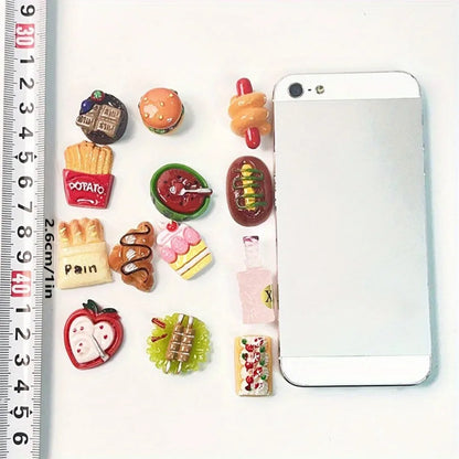 Miniature Food Toys Mixed Resin Food Dolls Kitchen Pretend Toys Suitable for Dollhouse Kitchen Toys Resin Miniature Food