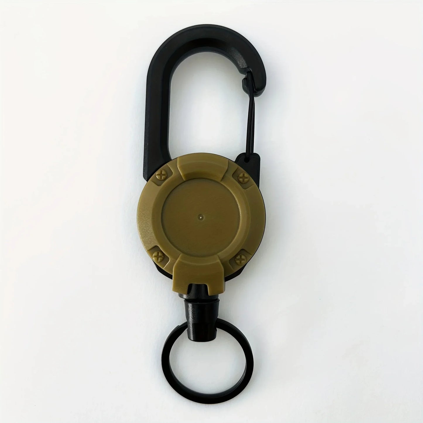 1/2/4pcs Extendable Retractable Holders Keychain Badge Reels Heavy Duty Clip With Carabiner Key Chain For Men Outdoor Bags - 