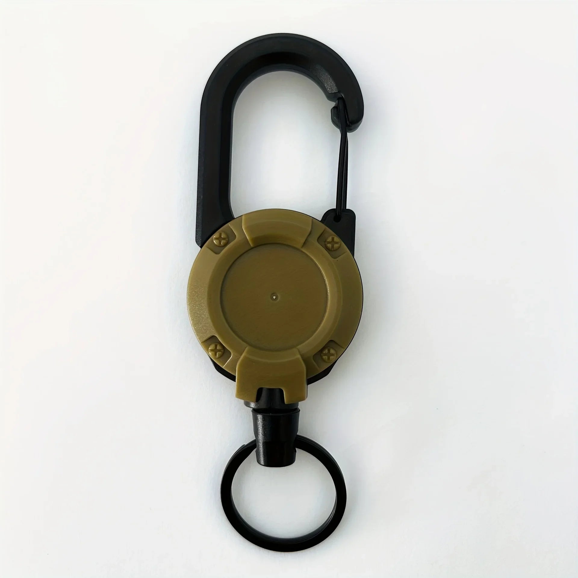 1/2/4pcs Extendable Retractable Holders Keychain Badge Reels Heavy Duty Clip With Carabiner Key Chain For Men Outdoor Bags - 