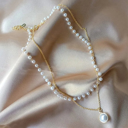 Vintage Necklace on Neck Gold Color Chain Women's Jewelry Layered Accessories for Girls Aesthetic Gifts Fashion Pendant 2025