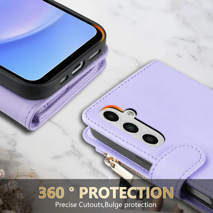 Wallet Small Fragrance Zipper Cardslot Magnetic Flip Leather Case For Samsung Galaxy A07 A15 A16 A17 A34 A35 A36 A53 A54 A55 