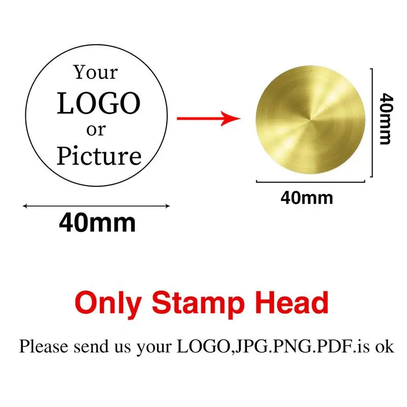 Custom Stamps Personalized Logo Metal Stamps Custom Wax Seals Stamps Customize Your Own Logo Gift Stamps Invitation Stamps - 