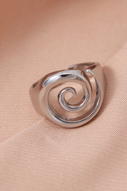 Vintage Punk Irregular Hollow Rotundity Metal Open Rings for Women Gothic Rings Y2K Jewelry