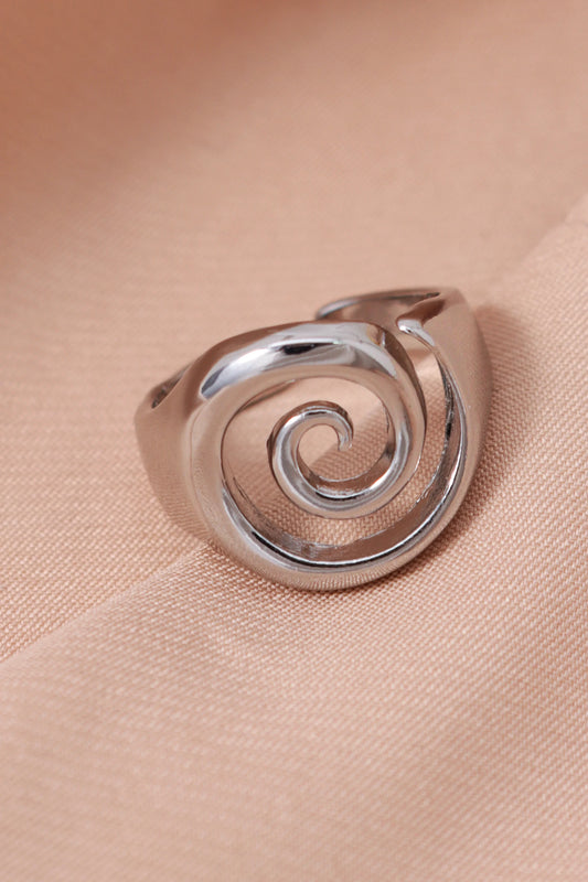 Vintage Punk Irregular Hollow Rotundity Metal Open Rings for Women Gothic Rings Y2K Jewelry