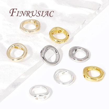 10/20Pcs 18k Real Gold Plated End Cap For Jewelry,Crimp Beads,Jewelry Making Materials,Clam Shell Bead Tip,DIY Accessories