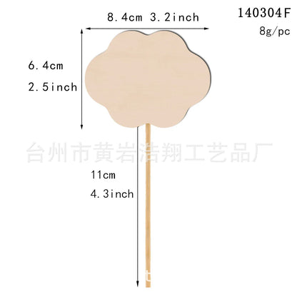 10PCS Fairy Wands Craft Kit Unfinished Wooden Princess Wands DIY Fun Party Supplies for Birthday Parties Gift Craft Activity 