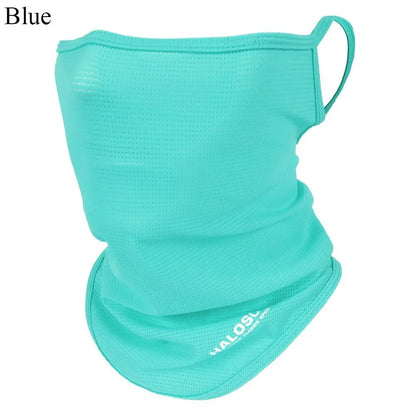 Full Face Mask Balaclava Breathable Sun UV Protection Summer Ice Silk Sun Protection Bike Mask Motorcycle Scarf Neck Gaiter