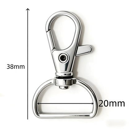 5/20/50/100 PCS Swivel Clasps Lanyard Snap Hooks Key Chain Clip Hook Metal Lobster Claw Clasp for Keychain Hardware Accessori
