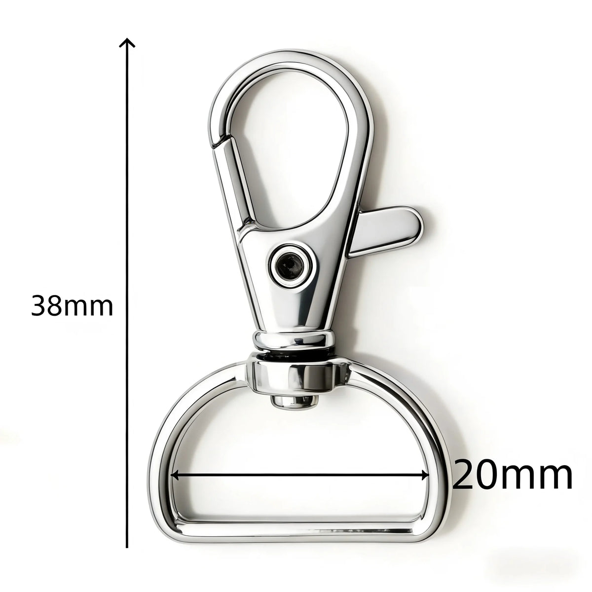 5/20/50/100 PCS Swivel Clasps Lanyard Snap Hooks Key Chain Clip Hook Metal Lobster Claw Clasp for Keychain Hardware Accessori