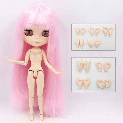 ICY DBS blyth doll 1/6 bjd toy joint body white skin shiny & matte face 30cm on sale special price toy gift anime doll - glos