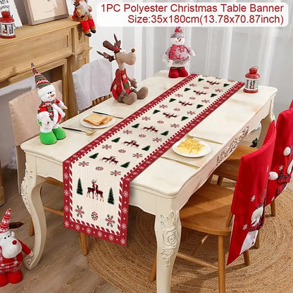 Table Runner Christmas Decoration For Home Decor 2025 Gifts - 16