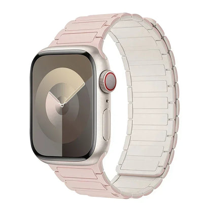 Magnetic Loop for Apple Watch Bands 44mm 40mm 49mm 45mm 41mm 38mm Silicone Bracelet iWatch Series 9 8 7 6 5 4 3 Se ultra 2 st