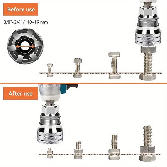 1pc Universal Adjustable Magic Socket Wrench,10~19mm,Multifunctional Ratchet Wrench Head Spanner Sleeve,Repair Tools Accessor