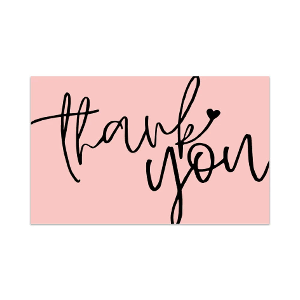 30/50Pcs Thank You Card Business Card Order Thank You Party Card for your support Small card Thank you - D / 30PCS-1Bag